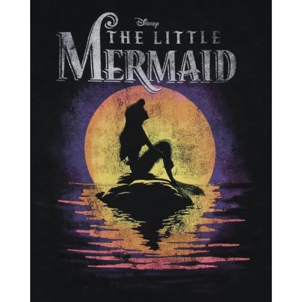 Men’s Disney The Little Mermaid Black T-Shirt Size 2XL - Picture 5 of 7
